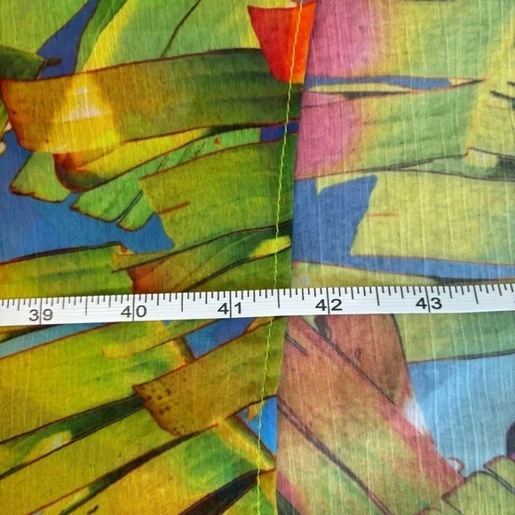 Trina Turk Swim Cover-Up Maxi Dress ~ Polynesia Palms - Sheer Size Small - Picture 8 of 9